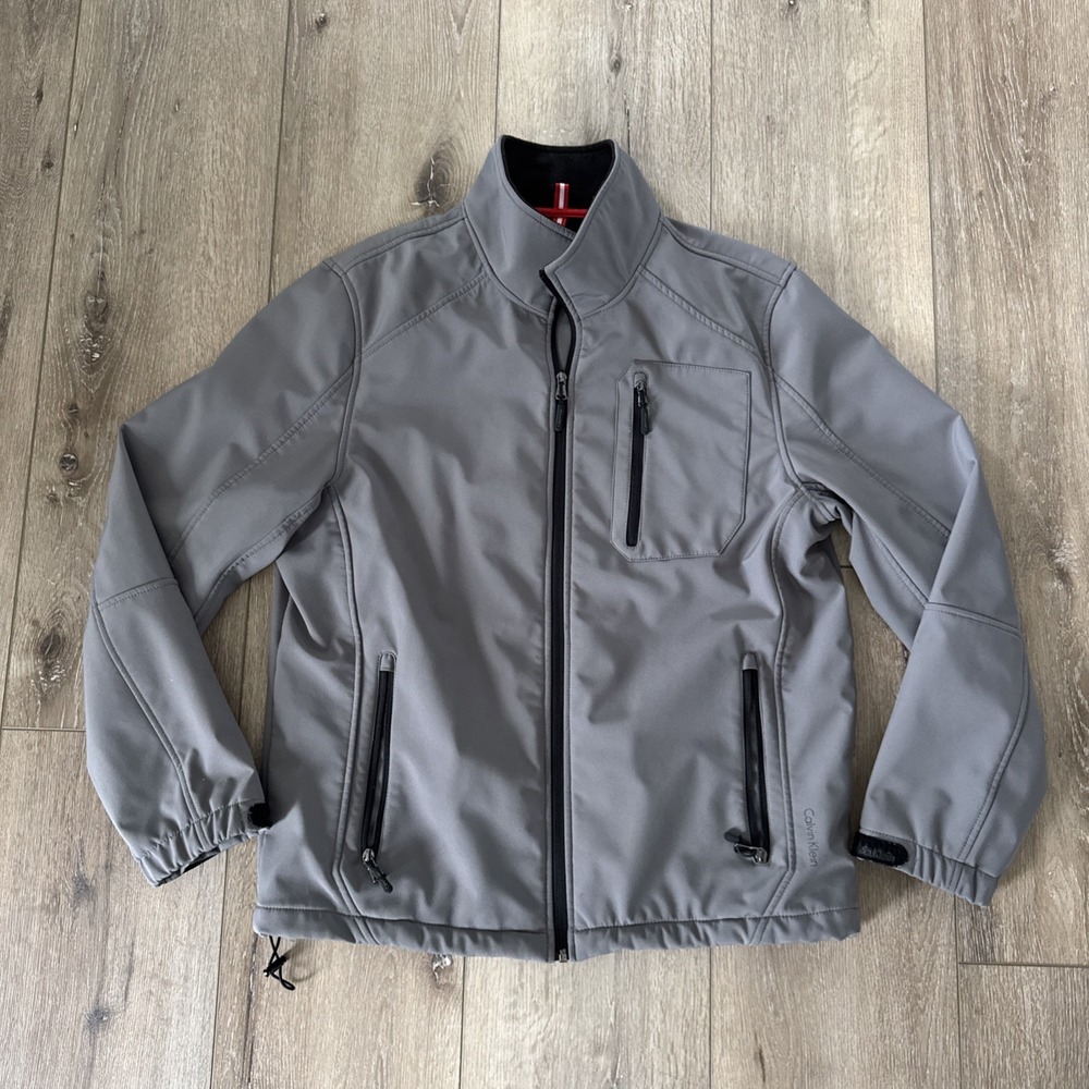 Calvin Klein Mens Size Medium Waterproof Repel Breathe Soft Shell Jacket #900